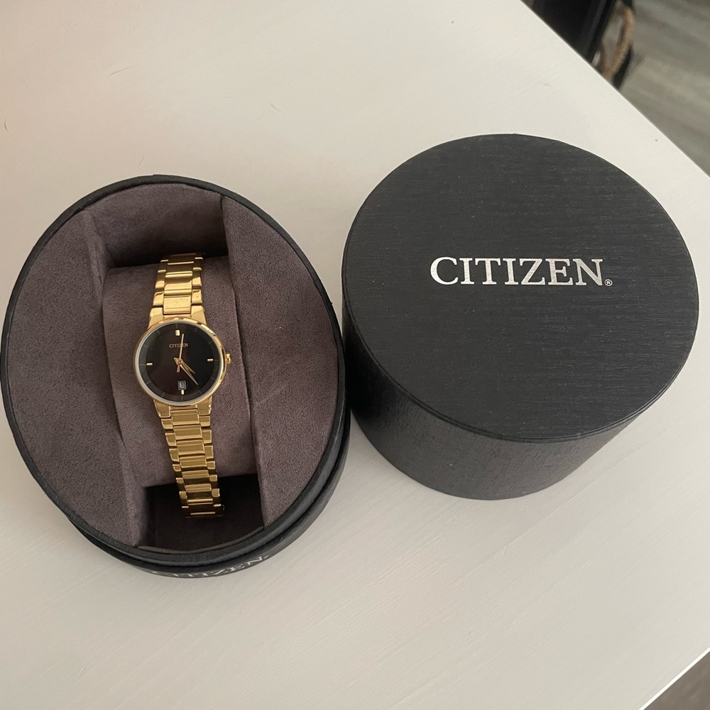 Gold citizen watch